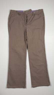 Sitwell Womens Reg U.S. Pat Off 2471 Brown Stretch Straight Leg Pants Size 12U